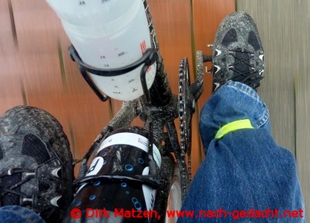 Das Fahrrad verdreckt schnell