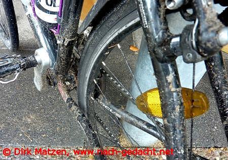verschmutzter Fahrrad