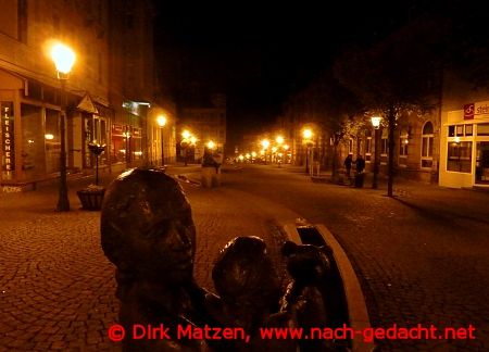 Bernburg, Zentrum nachts