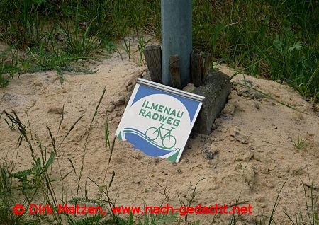 Ilmenauradweg Schild