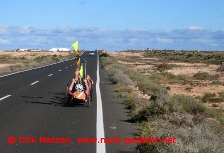Handbiker auf Lanzarote