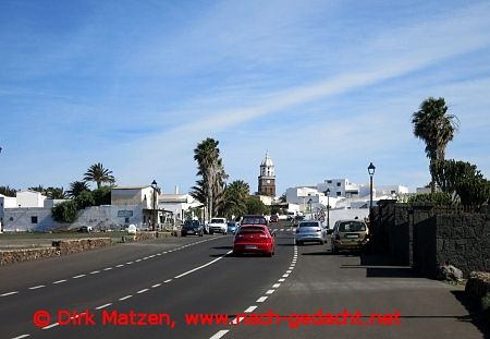 Lanzarote, Anfahrt auf Teguise