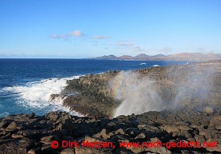 Lanzarote, Brandung an der Westkste