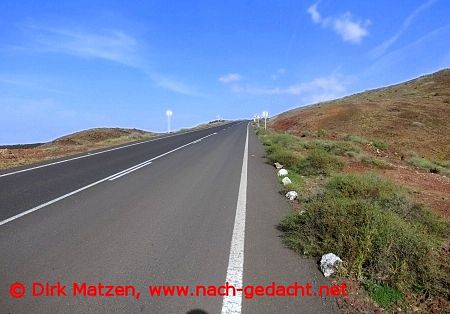 Lanzarote, Steiler Ausfahrt von El Golfo