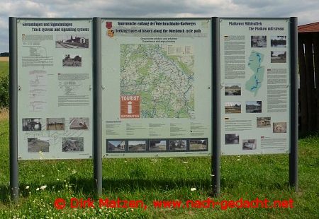 Oderbruchbahn-Radweg Informationstafel