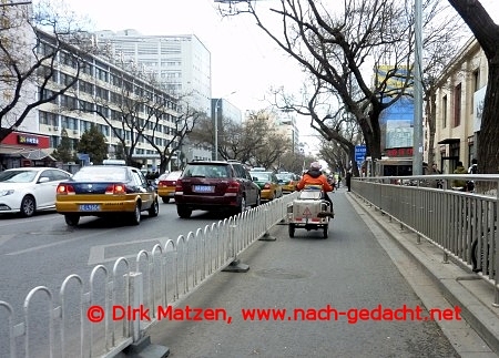 Radtour Peking, getrennter Radweg