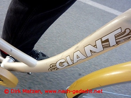 Radtour Peking, Giant-Fahrrad