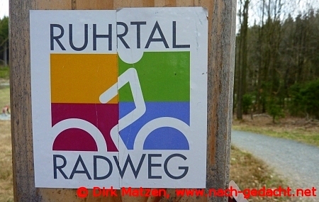 Schild Ruhrtalradweg