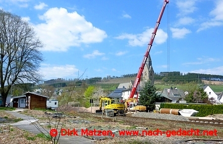 Nuttler, Bahn Baustelle