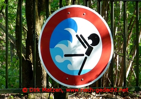Schild Sturzfluten
