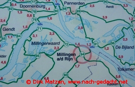 Fahrradkarte Millingen
