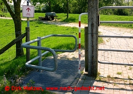 Fahrradweg Hindernisse