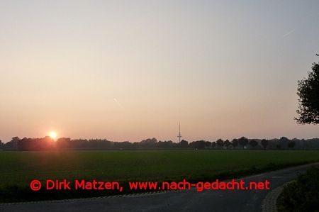 Mnster, Sonnenuntergang