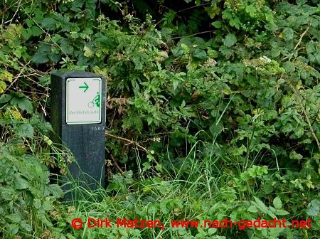 Fahrradschild Vechtetal-Route