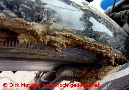 verschmutztes Fahrrad