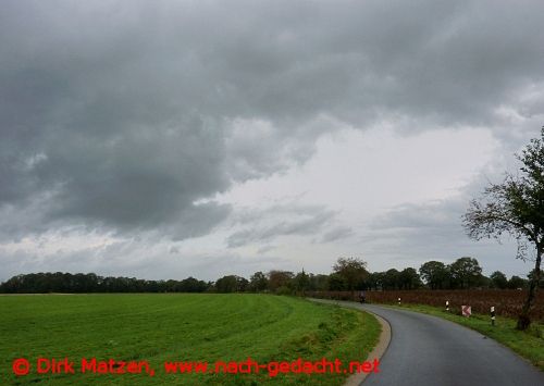 Vechtetal-Route bei Regen