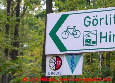 Oder-Neiße-Radweg Schild