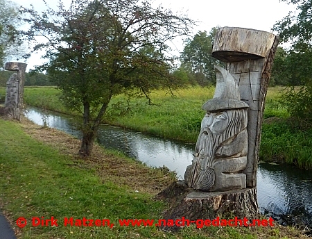 Ueckermnde, geschnitzte Figuren