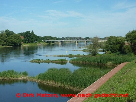 Blick von Kstrin auf die Oder
