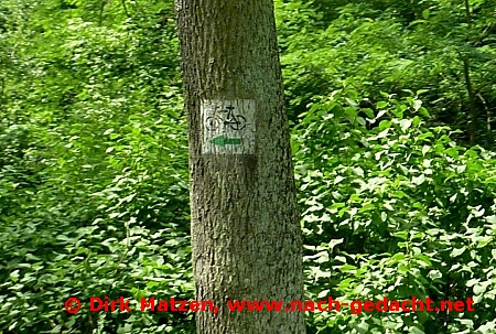 Wegweiser Radweg Zielona Odra