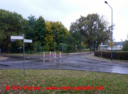 Regen an Rastplatz in Lossow