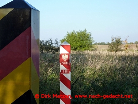 Grenzpfosten Deutsch-polnische Staatsgrenze