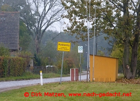 Ortsschild Koblentz