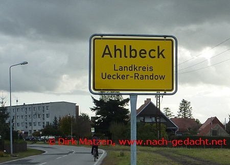 Ortsschild Ahlbeck