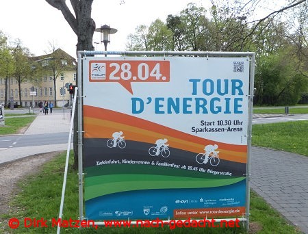 Gttingen, Plakat Tour d'Energie 2013