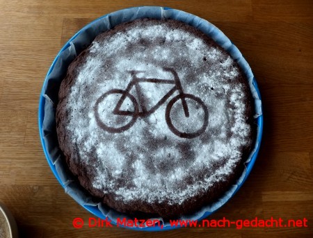 Fahrrad-Schoko-Torte