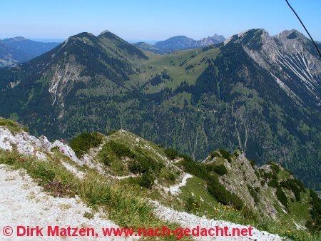 Allgäuer Alpen, Grat zum Breitenberg-Gipfel