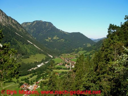 Blick ber Hinterstein