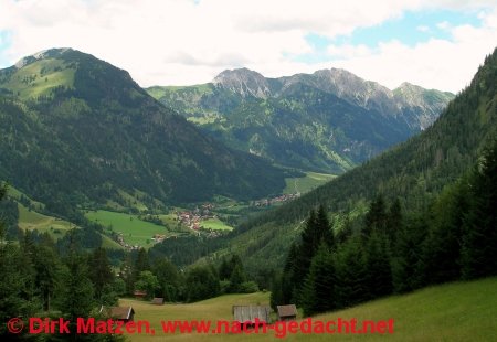 Blick auf Hinterstein