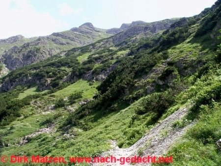 Allguer Alpen, Weg zum Schrecksee