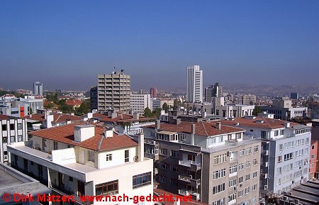 Blick über den Stadtteil Kavaklıdere in Ankara