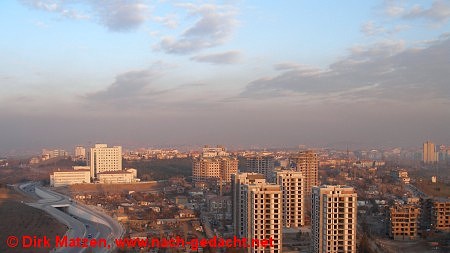 Ankara, Smog ber der Innenstadt von Ankara