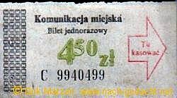Polen Busticket von 1987