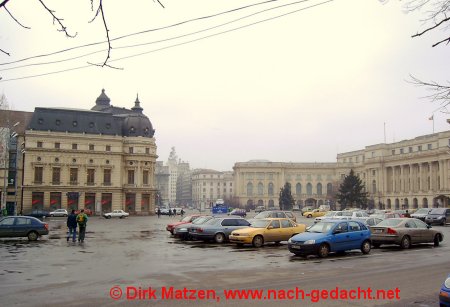 Bukarest, ehemaliges Knigsschloss und Universittsbibliothek