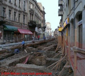 Bukarest, Baumassnahmen in der Altstadt