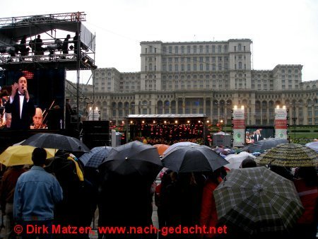 Bukarest, Konzert am Parlamentspalast