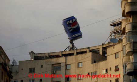 Bukarest, Pepsi-Cola-Werbung