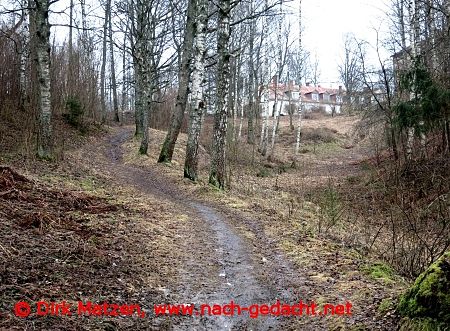 Cesis, Wanderweg am Stadtrand