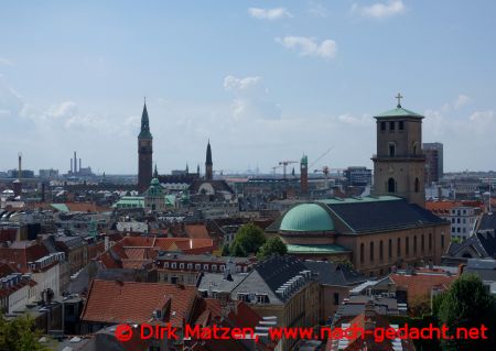 Blick auf Kopenhagen vom Runden Turm aus