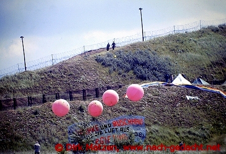 Robin Wood auf DDR-Grenzstreifen 1986
