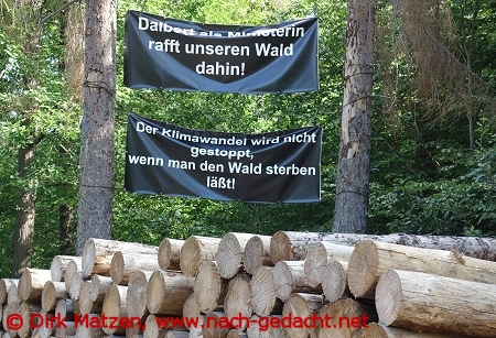 Protestplakat gegen das Waldsterben