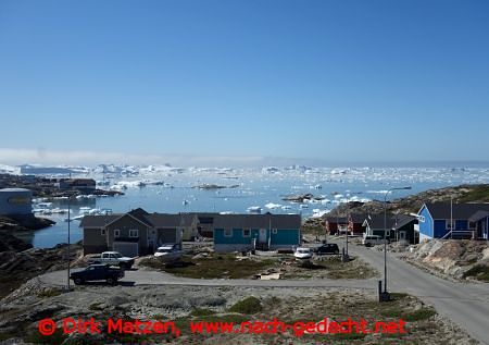Ausblick vom Hotel in Ilulissat