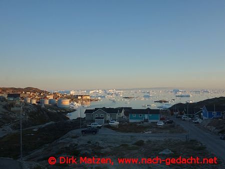 Ilulissat Mitternachtssonne 0:38 Uhr