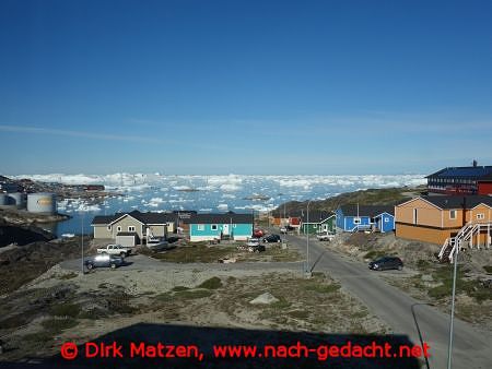 Ilulissat Morgensonne 8:08 Uhr