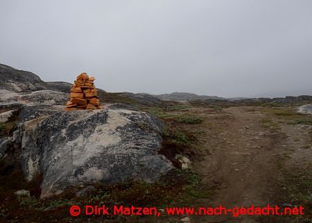 Beginn Wanderweg nach Oqaatsut