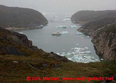 Blick in einen kleinen Fjord